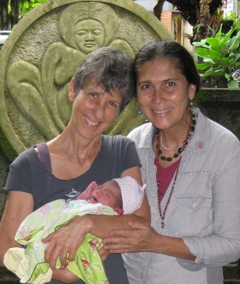 Brenda with Ibu Robin at Bumi Sehat, 2010